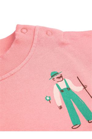 pink cotton sweatshirt BOBO CHOSES KIDS | B126AB041.